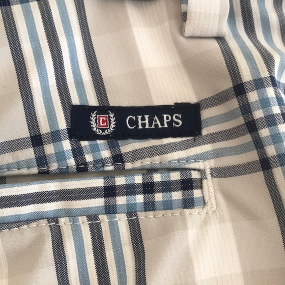 🆕🥏Men’s CHAPS Striped Shorts SZ 36 EUC - Picture 10 of 10